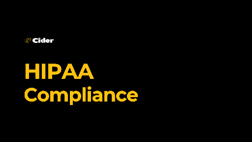 HIPAA Compliance. 1.0